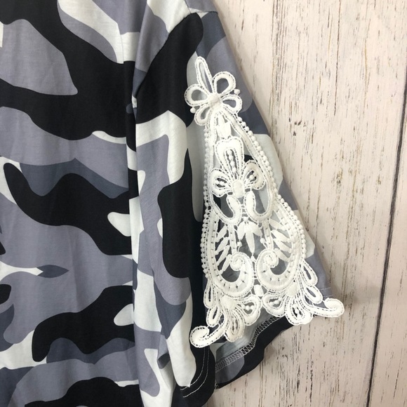 NWT LOVEU.DEAR Embroidered Lace Blouse - Picture 6 of 10